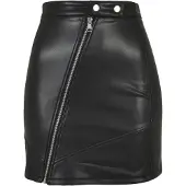 Urban Classics Synthetic Leather Biker Kort Skjørt