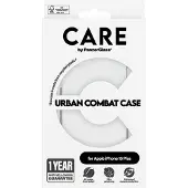 CARE by PanzerGlass Flagship Case Transparent Urban Combat w. Clear Frame iPhone 15 Plus