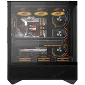 Darkflash DY460 PC-kabinett (svart) + 4 ARGB-vifter