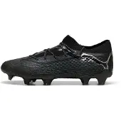 Puma FUTURE 7 ULTIMATE Low FG/AG Football Boots Unisex, Shoes, Black/Silver, 45
