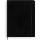 Moleskine Classic XL, Monokromatisk, Sort, 192 ark, 70 g/m², Rute papir, Mykt omslag