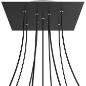Creative Cables Kroq409xf103 Xxl Rose-one Square Matte Black Rose Kit