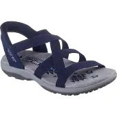 SKECHERS slip-in damesandal - Blå - Sandaler