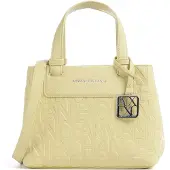 Armani Exchange for woman. XW001576AF15774U2149 Logo printed bag (OSFA), Casual, Yellow, Polyester