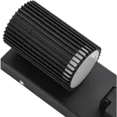 LINDBY utendørs vegglampe Enerio, svart, stikkontakt, GU10, IP44