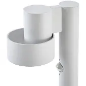 LUCANDE LED-veilampe Elune, lysegrå, sensor, IP44, 77 cm
