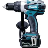 Makita DDF458RTJ - Bor - trådløs - 2 hastigheter - nøkkelfri borhylse 13 mm - 91 N·m - 2 batterier - 18 V