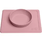 Ezpz Happy Mini Bowl - Silikon - Støvet Roa - - OneSize - Tallerken