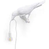 Seletti Bird Lamp LED-pære, venstre, hvit