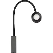 FH Lighting LED-veggspot Magnetics flex, svart, dimbar, CCT