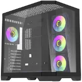 Darkflash Darflash FT418 PRO PC-kabinett + 7 aRGB-vifter (svart)