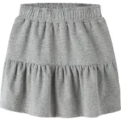 Name it Skjørt - NmfBakre - Grey Melange - - 4 år (104) - Skjørt