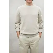 Ecoalf for man. MCMGAKNTAIL00639S25-241 Tail beige jumper (M), Casual, Organic Cotton, Sustainable