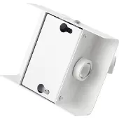 LINDBY LED-vegglampe Agit, hvit, metall, berøringsdimmer