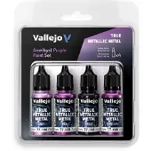 Vallejo : 77.255 - True Metallic Metal - Amethyst Purple Paint Set