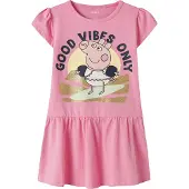 Name It Mini Kjole - NmfArina - Peppa Gris - Rosa Drikke - - 5 år (110) - Kjole