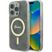 GUESS IML 4G MagSafe-etui for iPhone 16 Pro - brun