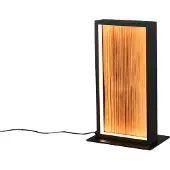TRIO LED-bordlampe Kalea, høyde 30 cm, trefarget, tre
