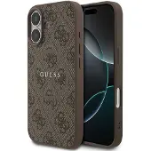 GUESS 4G Ring Classic Logo MagSafe-etui for iPhone 17 - Brun