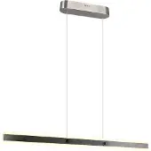 TRIO LED-hengelampe Arcola, nikkelfarget, lengde 115 cm CCT 2 lyskilder