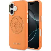GUESS iPhone 17 Perforated 4G Logo-deksel - MagSafe-kompatibelt - Oransje