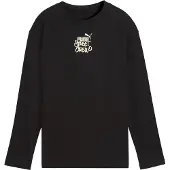 Puma MID 90s Relaxed Long Sleeve Tee Youth, Clothing, Black, 7-8Y