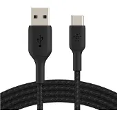 Belkin BoostCharge USB-A to USB-C Cable - Braided - 2m - Black