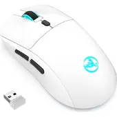 INF Trådløs mus - Oppladbar 2.4G White