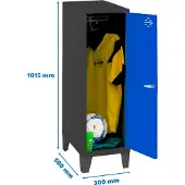 Simonlocker Montadas Dism.single Mini+pies Skap 1015x300x500 Mm