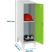 Simonlocker Montadas Dism.mini+ban+pies Skap 1015x300x500 Mm