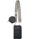 INF Kvinners skulderveske Crossbody mobiltelefonveske Black