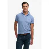Superdry Classic Cotton Linen Kortermet Poloskjorte