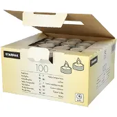 Papstar 82674, Cylinder, Hvit, 8 timer, 100 stykker