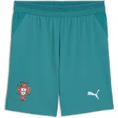 Puma Portugal 2026 Shorts Youth, Clothing, Green Lagoon/White, 7-8Y