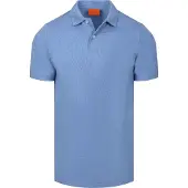 Suitable Polo Shirt MEL Piqué Mellomblå Blå Størrelse
