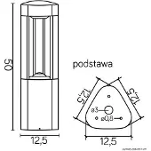 Suma SU-MA hagepæl grå IP54 SU-MA FAN GL 11204