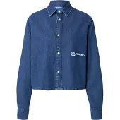 Karl lagerfeld Jeans Boxy Denim Skjorte Med Lange Ermer