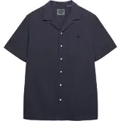 Superdry for man. M4011138A Cabana navy shirt (S), Casual, Cotton, Short sleeve