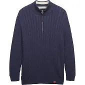 Superdry for woman. W6110741A Navy slouchy half-zip jumper (M), Casual, Cotton
