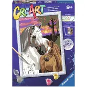 Ravensburger Creart Serie D Hester Ved Solnedgang Malespill