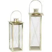 Boltze gullfargede lanterner FAROL, 2 metalllykter