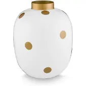 Pip studio Vase Dots HvitGull 32cm