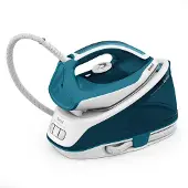 Tefal Express Essential SV6115 - Dampstrykejern med automatisk slukking - såleplate: Ceramic Xpress Glide - 2200 W - hvit/turkis