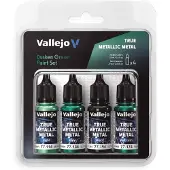 Vallejo 77.257 True Metallic maling - Dusken Green malingsett