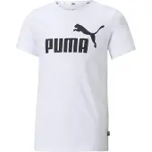 Puma Essentials Logo Tee Youth, Guide, White, 13-14Y