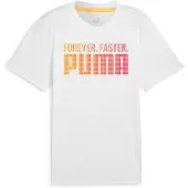 Puma RUN FAV "Forever. Faster." Tee Men, Clothing, White, XS