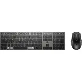 HP 720 - Tastatur- og mussett - multi-device, rechargeable, powered by SuperCapacitor, programmable keys - full size - trådløs - Bluetooth, 2.4 GHz...