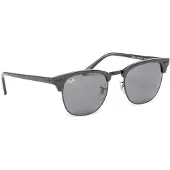 Ray-Ban Clubmaster Wrinkled Black On Black Solbriller svart