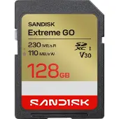 SanDisk Extreme GO SDXC 128GB V30 UHS-I / SDXC minnekort / SD-kort / flash-minnekort