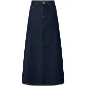 Pieces Pcjules Wide Denimskjørt